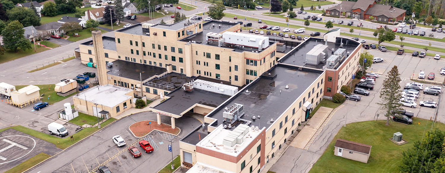 Aerial image of Massena Hospital